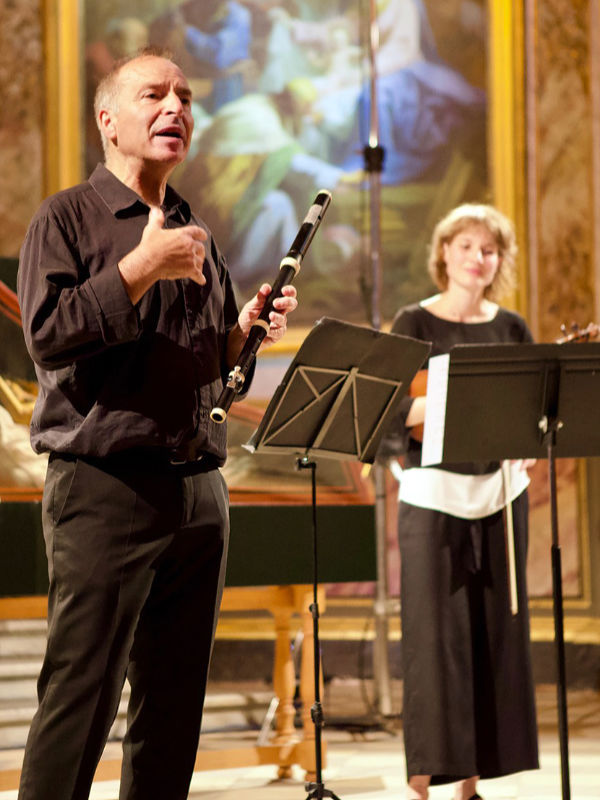 Michel Brun lors d'une représentation de l'Ensemble Baroque de Toulouse